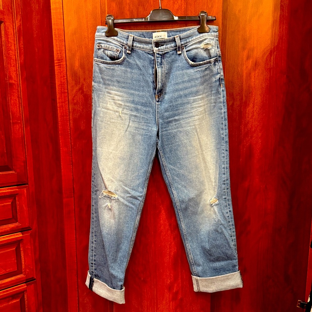 ASKK NY Light Blue Boyfriend Jeans